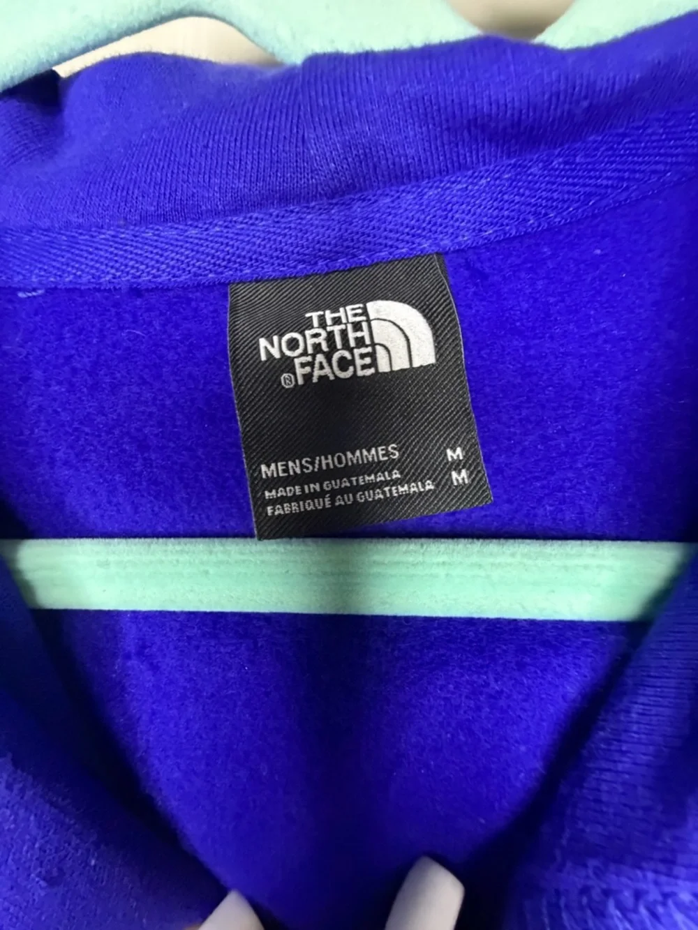 The North Face Purple Big Logo Hoodie Men’s Medium Fleece Pullover